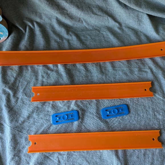 Hot Wheels Track Pieces 12" 17" Connectors Orange Blue Car Toys Kids Loose 5pc - Picture 2 of 9